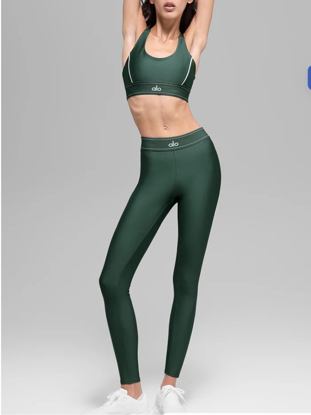 ALO Airlift High-Waist Suit Up Legging Green Clover